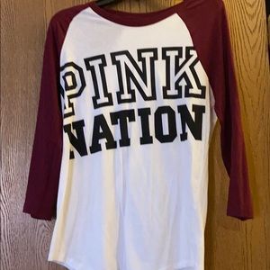 PINK nation raglan tee